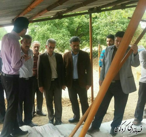 بازدید جمالی فرماندار  از مکانهای تاریخی روستای گردشگری سرکلانه کردکوی 
