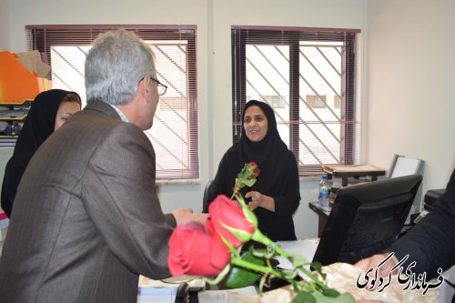 تقدیر روز پزشک با حضور جمالی فرمانداروحجه الاسلام شاعری  امام جمعه کردکوی 