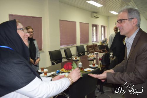 تقدیر روز پزشک با حضور جمالی فرمانداروحجه الاسلام شاعری  امام جمعه کردکوی 