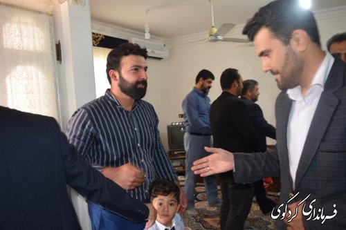 دیدار فرماندار با خانواده شهید و جانباز دفاع مقدس 