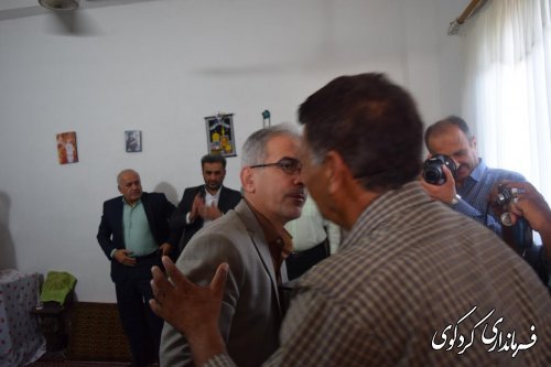 دیدار فرماندار با خانواده شهید و جانباز دفاع مقدس 