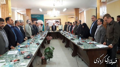 گزارش تصویری از پنجمین جلسه شورای اداری شهرستان با حضور فرماندارکردکوی
