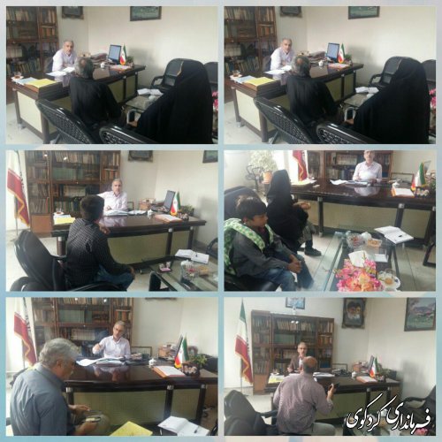 تعدادی از شهروندان با حضور در محل کار جمالی فرماندار کردکوی با وی دیدارکردند