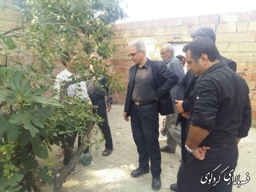 بازدید جمالی فرماندار به همراه بخشدار مرکزی از منطقه ای محروم موسوم به " شیخ افرا " کردکوی