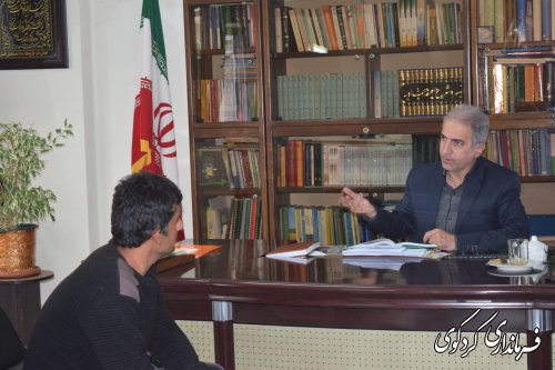 در هفته ملاقات عمومی / دیدار چهره به چهره جمالی فرماندارکردکوی  با مردم