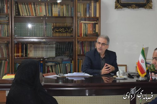 در هفته ملاقات عمومی / دیدار چهره به چهره جمالی فرماندارکردکوی  با مردم