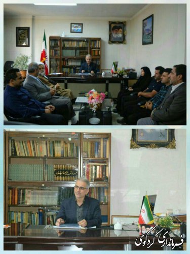 دیدار دهیار و اعضای شورای اسلامی  مهترکلاته با جمالی فرماندار کردکوی 