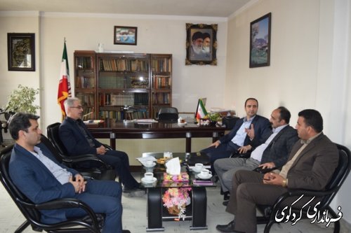 دیدار رییس مرکز اموزش و تحقیقات جهاد کشاورزی استان با جمالی فرماندار کردکوی,