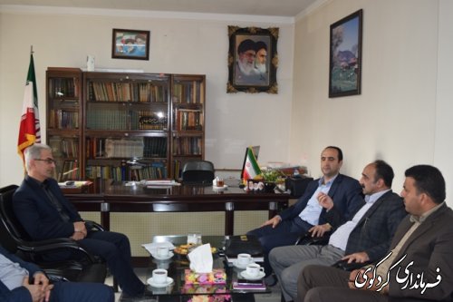 دیدار رییس مرکز اموزش و تحقیقات جهاد کشاورزی استان با جمالی فرماندار کردکوی,