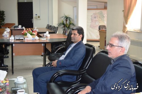 دیدار رییس مرکز اموزش و تحقیقات جهاد کشاورزی استان با جمالی فرماندار کردکوی,