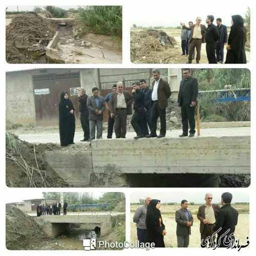  بازدید جمالی فرماندار بهمراه بخشدار و مسئول امور آب کردکوی از روستای مهترکلاته