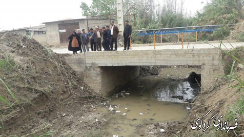  بازدید جمالی فرماندار بهمراه بخشدار و مسئول امور آب کردکوی از روستای مهترکلاته
