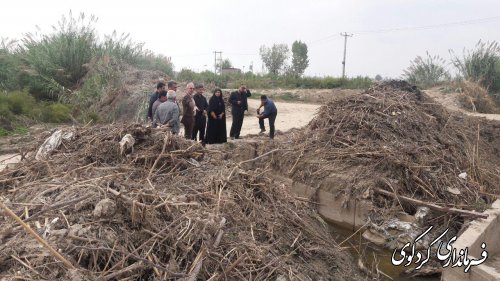  بازدید جمالی فرماندار بهمراه بخشدار و مسئول امور آب کردکوی از روستای مهترکلاته