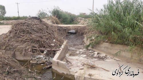  بازدید جمالی فرماندار بهمراه بخشدار و مسئول امور آب کردکوی از روستای مهترکلاته