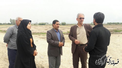  بازدید جمالی فرماندار بهمراه بخشدار و مسئول امور آب کردکوی از روستای مهترکلاته