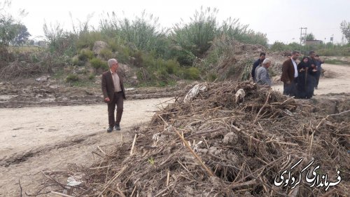  بازدید جمالی فرماندار بهمراه بخشدار و مسئول امور آب کردکوی از روستای مهترکلاته