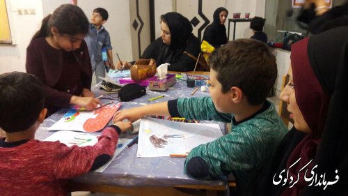 به مناسبت فرا رسیدن هفته کودک،مسابقه نقاشی کودکان در تالار ارشاداسلامی کردکوی