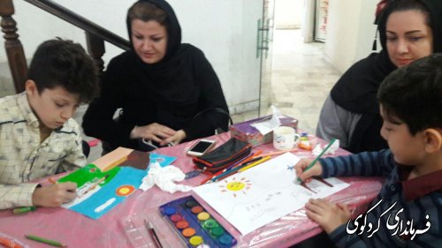 به مناسبت فرا رسیدن هفته کودک،مسابقه نقاشی کودکان در تالار ارشاداسلامی کردکوی