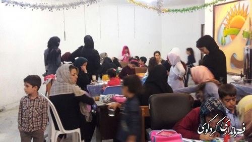 به مناسبت فرا رسیدن هفته کودک،مسابقه نقاشی کودکان در تالار ارشاداسلامی کردکوی
