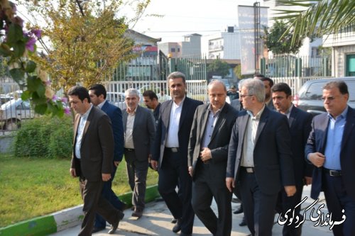 حضور دکتر مناف هاشمی استاندار گلستان در شهرستان کردکوی