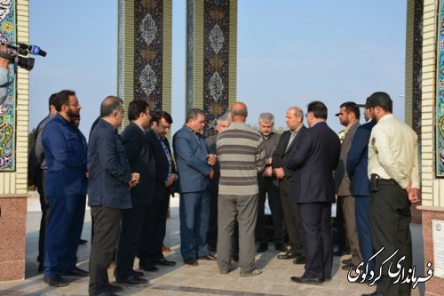 حضور دکتر مناف هاشمی استاندار گلستان در شهرستان کردکوی