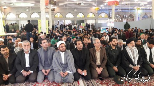 همایش بزرگ بسیجیان در مصلی شهرستان کردکوی 