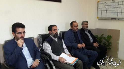 ششمین جلسه شورای آموزش و پرورش شهرستان کردکوی به ریاست جمالی فرماندارکردکوی