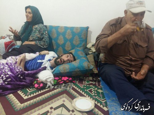  فرماندار کردکوی از خانواده معلولی  دیدارکرد