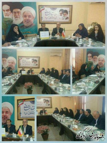 جلسه مشترک کارگروه بانوان و خانواده  و کارگروه اجتماعی و فرهنگی فرمانداری برگزارشد