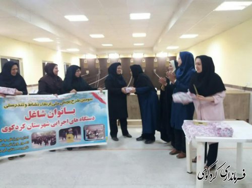 طرح پویش ملی ارتقاء نشاط و تندرستی ویژه بانوان شاغل در دستگاه های اجرایی شهرستان کردکوی برگزارشد