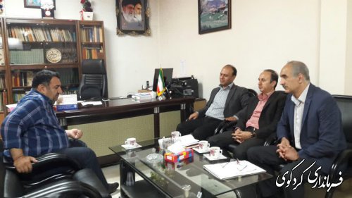 دیدار زارعی فر معاون مدیرکل اداره ثبت اسناد و املاک استان با فرماندارکردکوی 