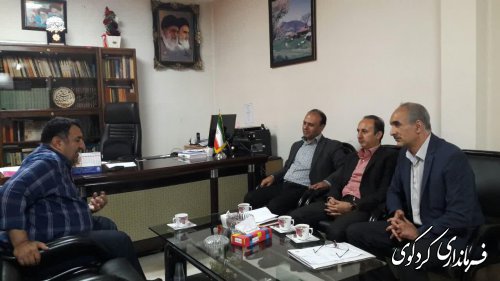 دیدار زارعی فر معاون مدیرکل اداره ثبت اسناد و املاک استان با فرماندارکردکوی 