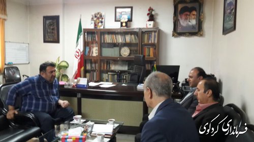 دیدار زارعی فر معاون مدیرکل اداره ثبت اسناد و املاک استان با فرماندارکردکوی 