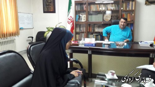 دیدار فرماندار کردکوی با تعدادی از شهروندان در روز ملاقات عمومی