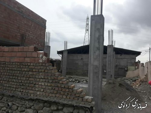 بازدید میدانی ابراهیم قدمنان فرماندار کردکوی از روند ساخت مسکن در روستای سیل زده حاجی آباد دشت