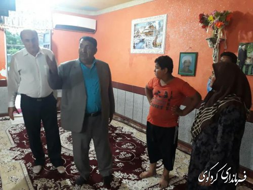 بازدید میدانی ابراهیم قدمنان فرماندار کردکوی از روند ساخت مسکن در روستای سیل زده حاجی آباد دشت