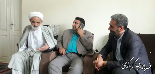 دیدار فرماندار کردکوی با امام جمعه شهر