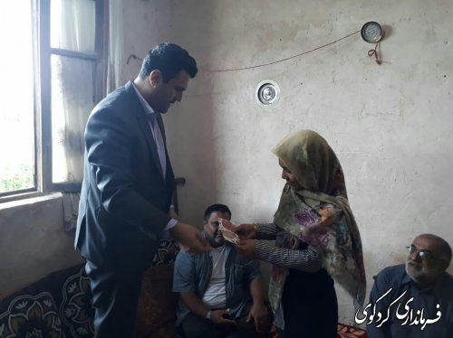 دیدار با خانواده دو مددجوی تحت پوشش تشکلها