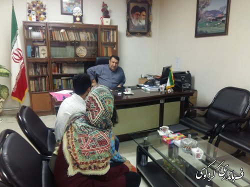 تعدادی از شهروندان بصورت جداگانه با ابراهیم قدمنان فرماندار کردکوی دیدار و گفتگو کردند