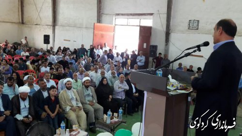 شرکت دکتر حق شناس استاندار گلستان در جشن بزرگ غدیر ( روستای النگ) کردکوی