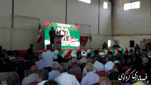 شرکت دکتر حق شناس استاندار گلستان در جشن بزرگ غدیر ( روستای النگ) کردکوی
