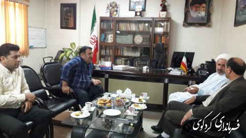 دیدار مدیران دستگاههای اجرایی با فرماندار و تبریک هفته دولت 
