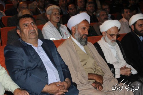 برگزاری آئین بزرگداشت حجه الاسلام شاعری در جلسه شورای اداری شهرستان.