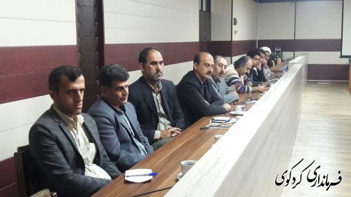 نخستین نشست هیات اندیشه ورز شهرستان کردکوی با موضوع همفکری در خصوص تغییر چهره شهر