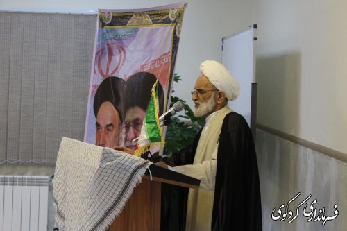 همایش تجلیل از رزمندگان هشت سال دفاع مقدس و عالم اخلاق حجه الاسلام شاعری در کردکوی 