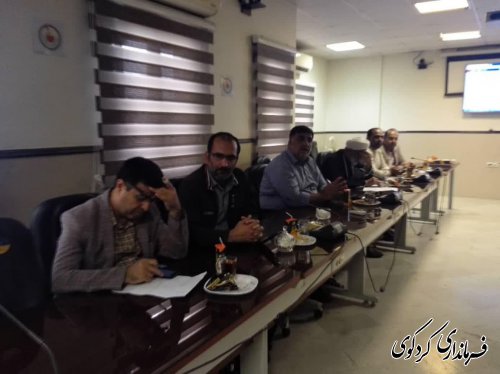 پنجمین جلسه کارگروه اجتماعی و فرهنگی شهرستان با موضوع پیشگیری از خودکشی در کردکوی