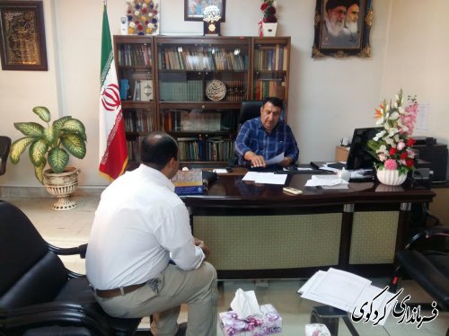 تعدادی از شهروندان شریف شهرستان در زمینه مسایل و مشکلات خود با ابراهیم قدمنان فرماندار کردکوی  دیدار و گفتگو کردند .