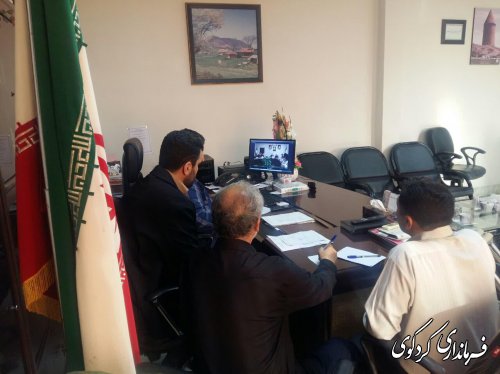 شرکت قدمنان فرماندار کردکوی در ویدئو کنفرانس همایش سراسری اقامه نماز