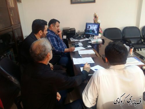 شرکت قدمنان فرماندار کردکوی در ویدئو کنفرانس همایش سراسری اقامه نماز