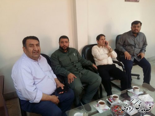 دیدار مدیران کل دو حوزه مختلف استانداری با فرماندار کردکوی